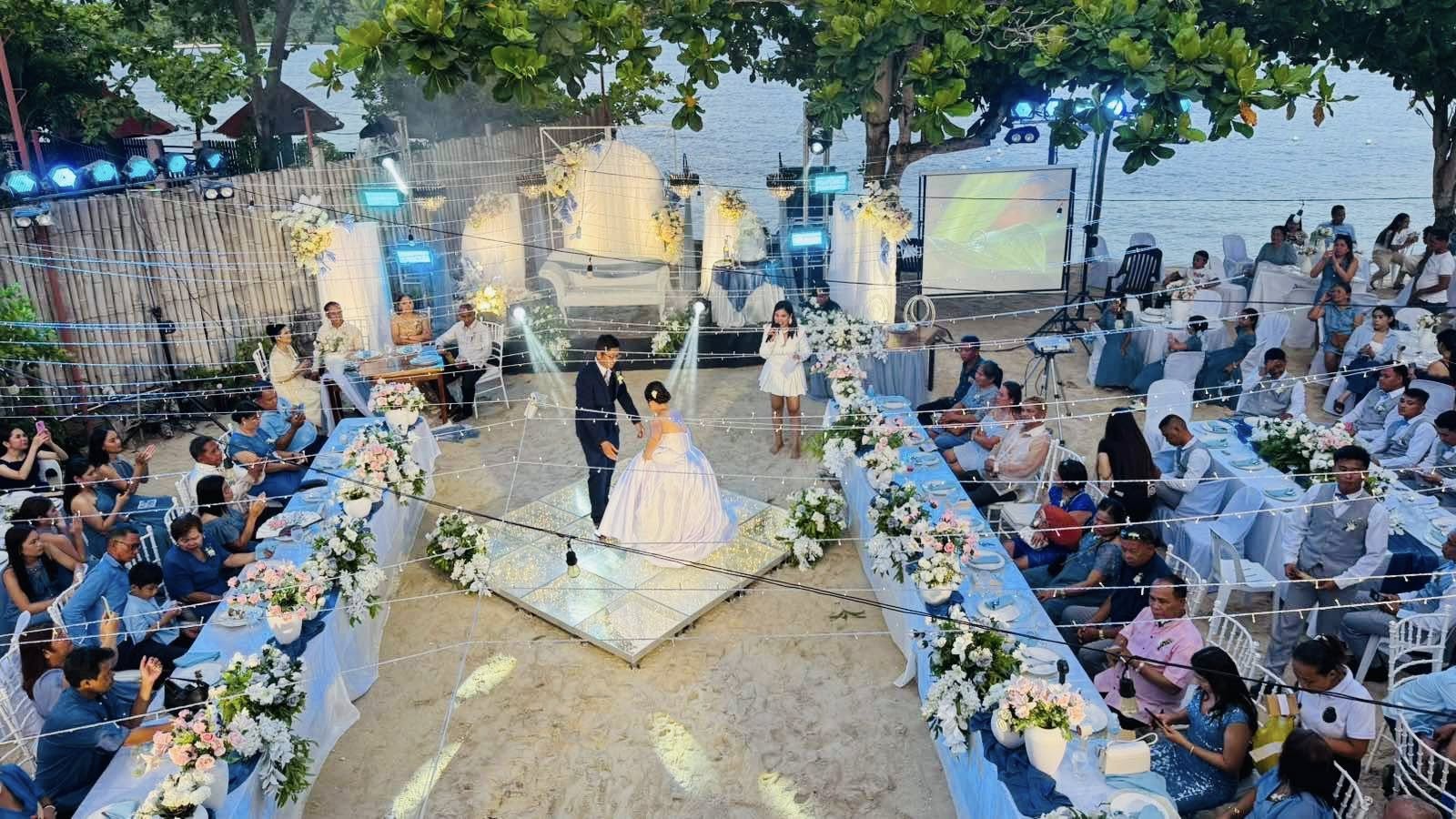 Beautiful sunset view at Sabas Beach